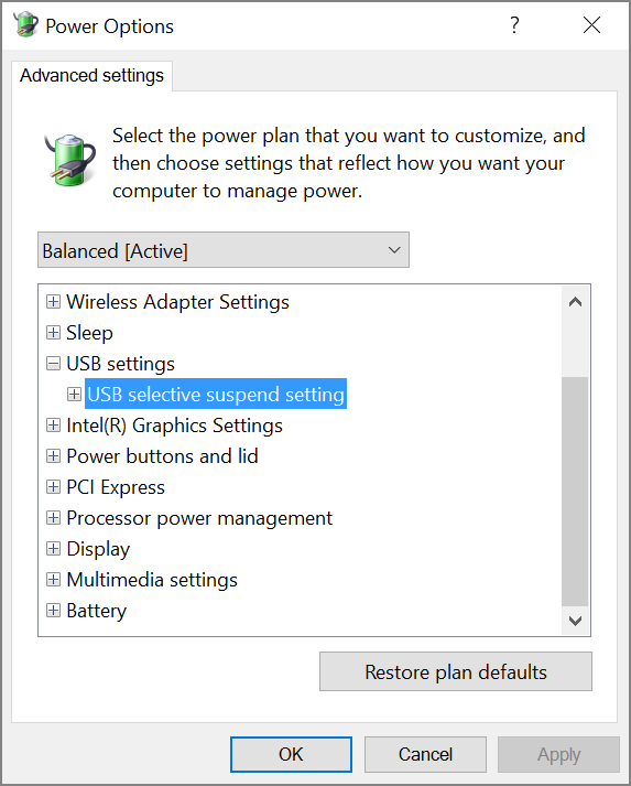 My interactive display disconnects when my computer wakes from sleep mode