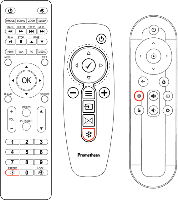 How do I freeze the screen?