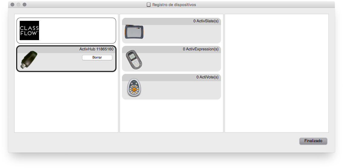 ¿Cómo se registran los dispositivos ActiVote en ActivInspire?