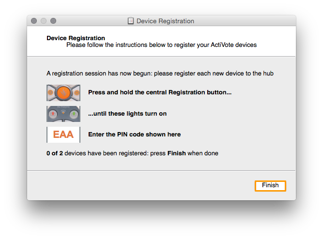 How do I register ActiVote devices in ActivInspire?