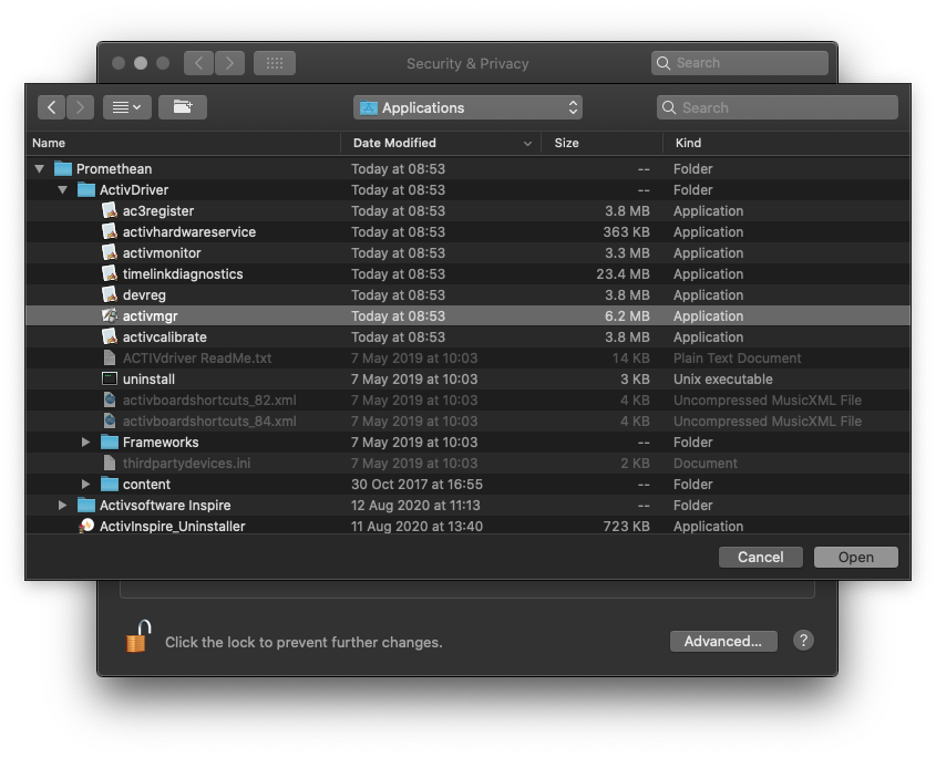 How to enable activhardwareservice and activmgr