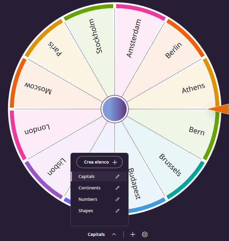 Guida introduttiva all'app Spinner