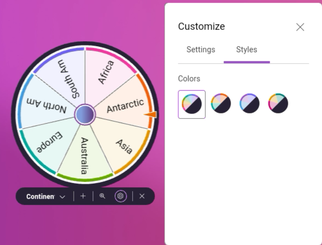 Prise en main de l’application Spinner
