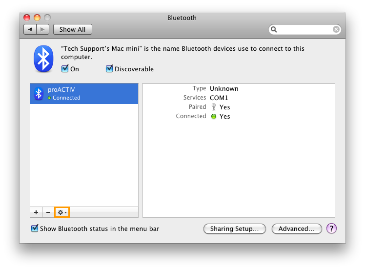How do I disconnect my Bluetooth ActivBoard from my computer?