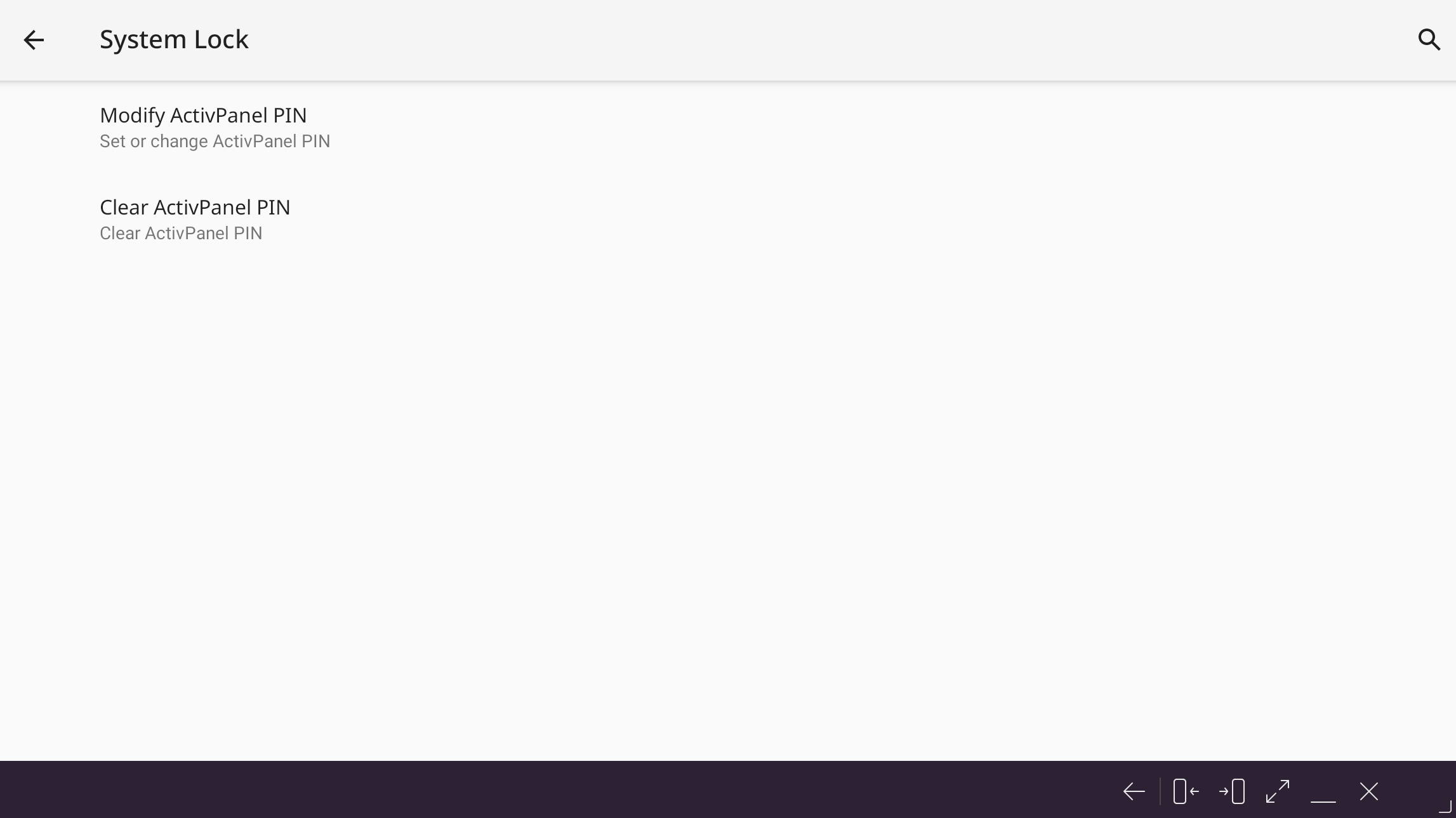 How to set a user PIN or ActivPanel PIN on ActivPanel 9