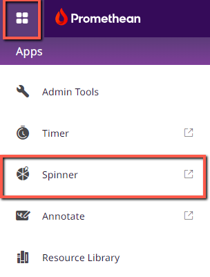 Getting started with the Spinner App