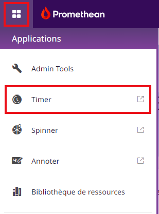Prise en main de l’appli Timer