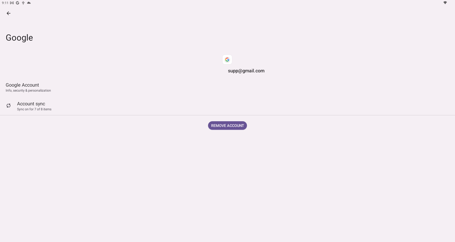 OPS-A(2) Google account sign out and removal process