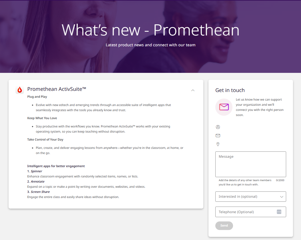 Release Notes for Promethean Web v4.5 (released 16 June 2026)